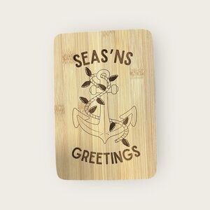 Handmade Seasons Greetings Cutting board